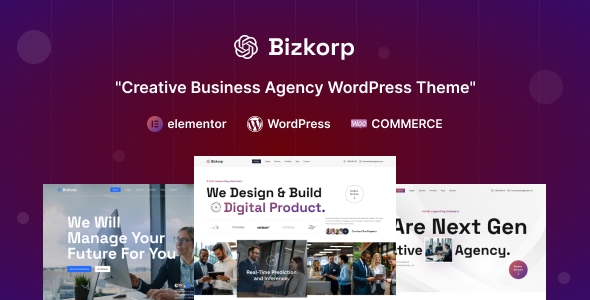 Bizkorp - Creative Business Agency WordPress Theme