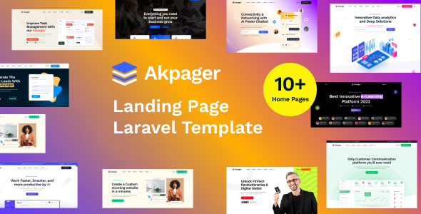 Akpager - Multipurpose Landing Page Laravel Template