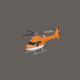 3D Animation of Orange Helicopter Model - VideoHive Item for Sale