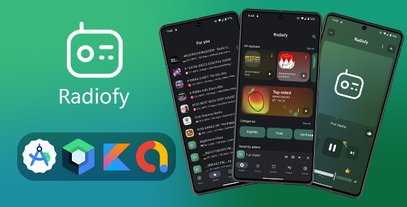 Radiofy - Online Radio Streaming App for Android | Kotlin & Jetpack Compose