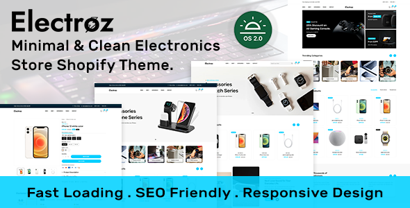 Electroz – Minimal & Clean Electronics Store Shopify 2.0 Theme