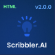 Scribbler.AI - AI Content Generator Dashboard and User App HTML Template - ThemeForest Item for Sale