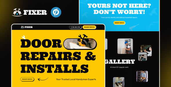 Fixer — Repair Services Unbounce Template