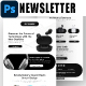 Ear Headphones Email Newsletter PSD Template - GraphicRiver Item for Sale
