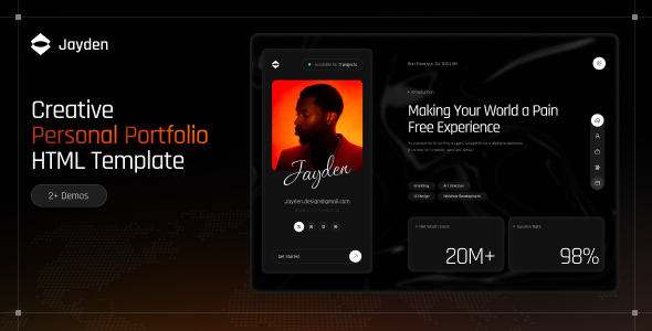 Jayden - Personal Portfolio HTML Template