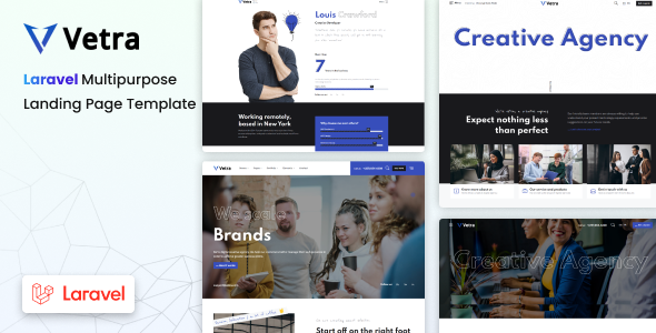 Vetra - Multipurpose Agency & Portfolio Laravel Template