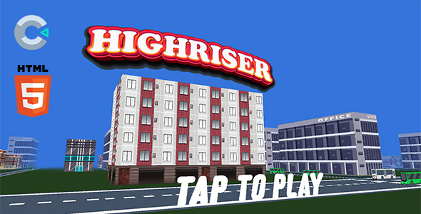 HighRiser – Floor Builder HTML5 Game (Construct 3) | 3D