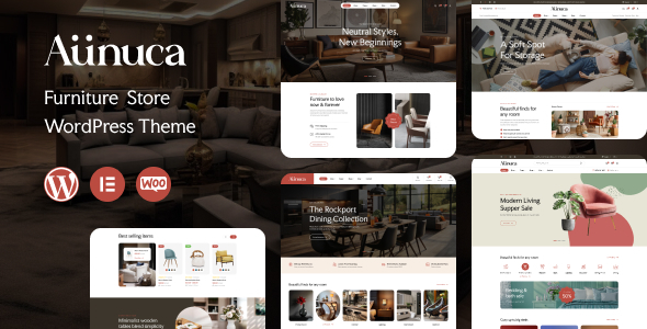 Aunuca - Furniture Store WordPress Theme