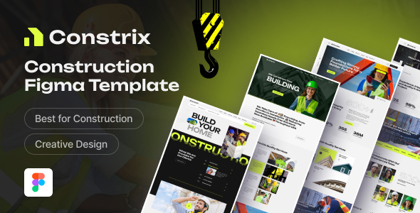 Constrix - Construction Figma Template