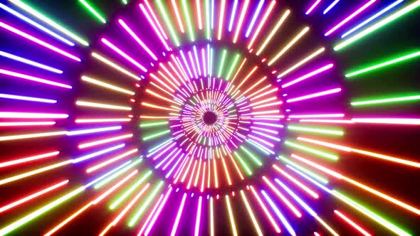 Colorful Laser Beam Light Background Loop 4K 01