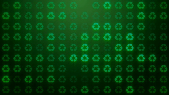 Recycle Symbol Loop Background