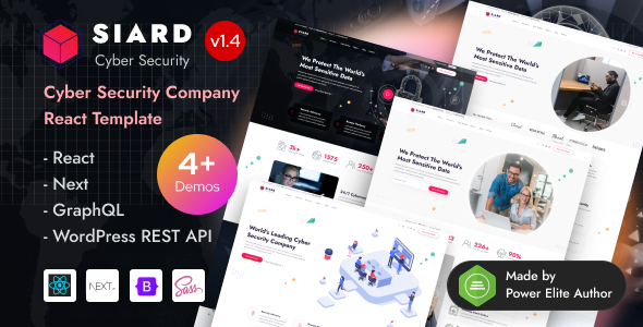 Siard - Cyber Security Services React Next Theme + Headless WordPress