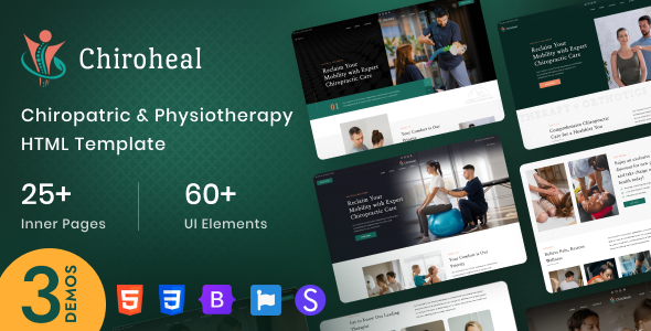 ChiroHeal - Chiropractor & Physiotherapy Wellness HTML Template