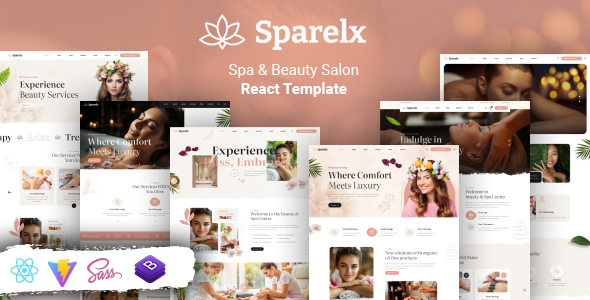 Sparelax - Spa & Beauty React Template