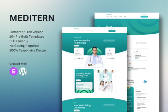Meditern - Medical Elementor Template Kit
