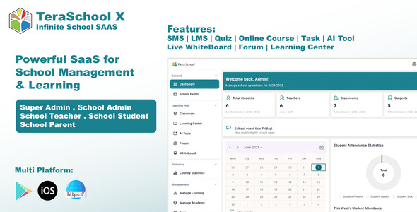 TeraSchool X – Powerful SaaS for School Management & Learning