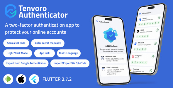 Tenvoro Authenticator – Secure 2FA for Android & iOS