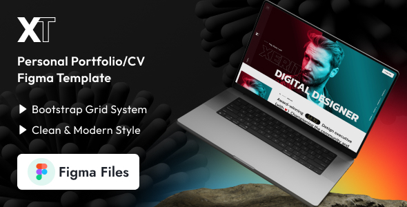 Xerit - Personal Portfolio/CV Figma Template