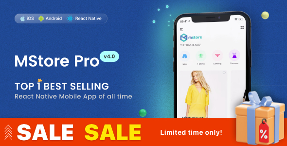 MStore Pro - Complete React Native template for e-commerce
