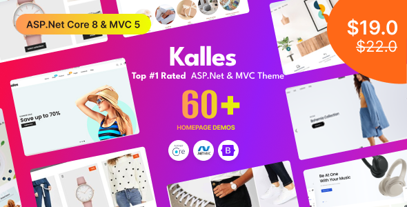 Kalles - ASP.Net Core & MVC eCommerce Templates