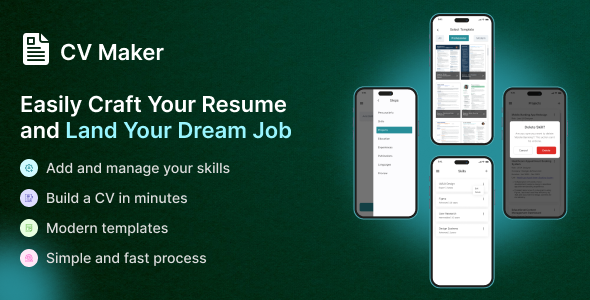 CV Builder with AI - Android, IOS