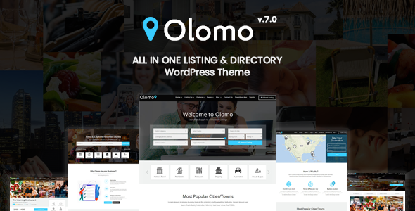 Olomo – All In One Listings & Directory WordPress Theme