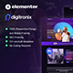 Digitronix - Dark Digital Agency Elementor Pro Template Kit - ThemeForest Item for Sale