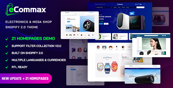 Ecommax - Electronics & Multi-Purpose Shopify Theme