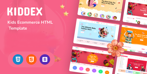 Kiddex - Kids Ecommerce HTML Template