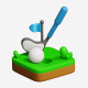 Cartoon Golf Icon - 3DOcean Item for Sale