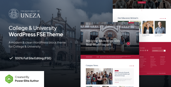 Uneza - College & University Gutenverse FSE WordPress Theme