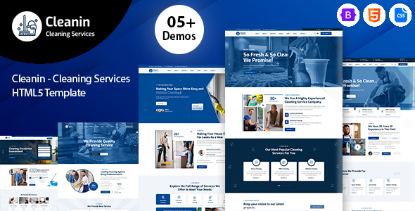 Cleanin - Cleaning Services HTML5 Template