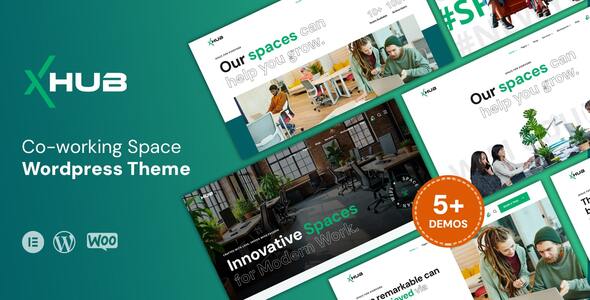 xHub - Modern Co-Working Space WordPress Theme