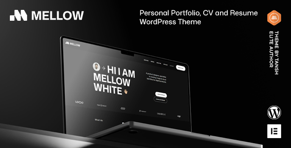 Mellow - Personal Portfolio WordPress Theme