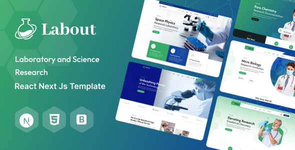 Labout – Laboratory & Research React Next Js Template