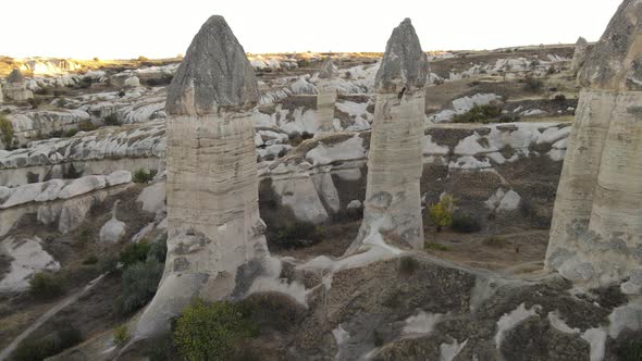 Aerial View Cappadocia Landscape