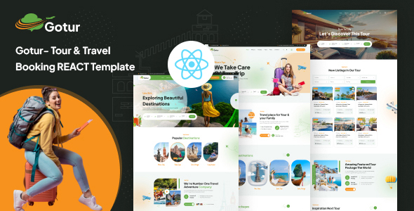 Gotur - React Next Tour & Travel Booking Template