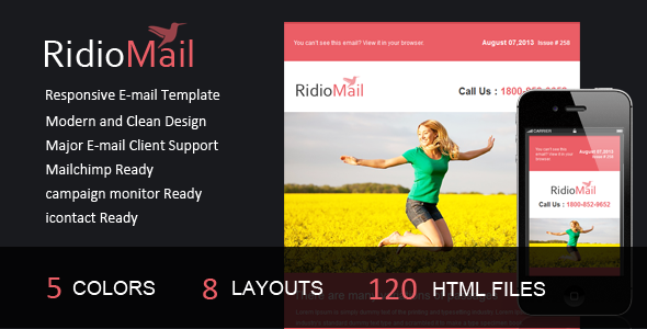 Ridio Mail- Responsive E-mail Template