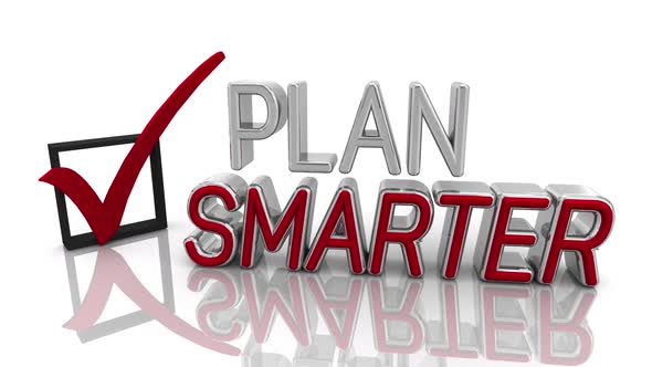 Plan Smarter Check Box Mark Efficient Productive Planning