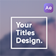 Simple Titles - VideoHive Item for Sale
