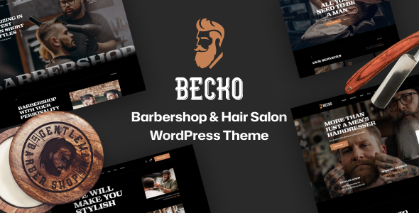 Becko - Barbershop & Hair Salon WordPress Theme