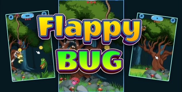 Flappy Bug - Cross Platform Casual Game