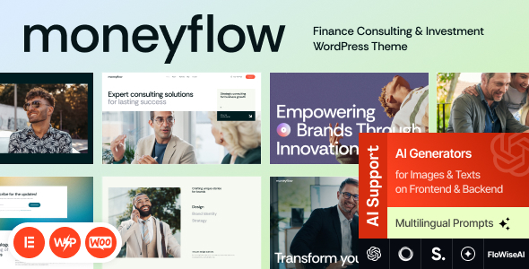 MoneyFlow - Finance Consulting & Investment WordPress Theme