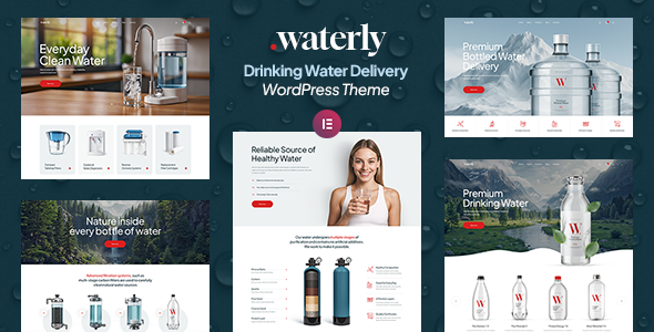 Waterly - Drinking Water Delivery WordPress Theme