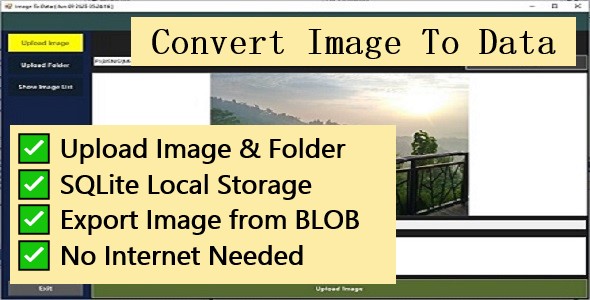 Convert Image To Data - Windows Desktop App