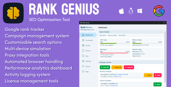 Rank Genius - Boost Your Google Rank with Automation