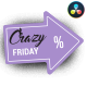 Black Friday Sale Stickers | DaVinci Resolve - VideoHive Item for Sale