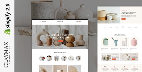 Claymax - Ceramic Art Store Shopify 2.0 Responsive Theme
