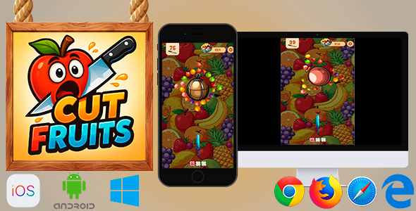 Cut Fruits - HTML5 Game (Phaser 3)