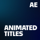 Animated Titles - VideoHive Item for Sale